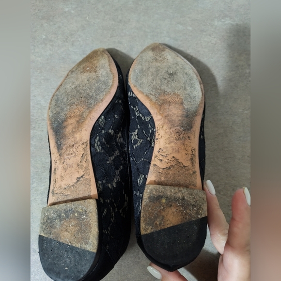 Tory Buch Black Sutton Pointed Toe Flats - Picture 4 of 5